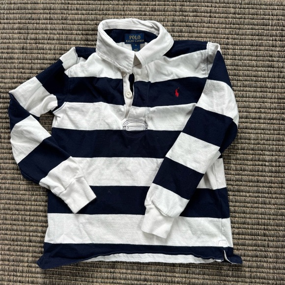 Ralph Lauren Kids Polo in Navy and White - Picture 1 of 3